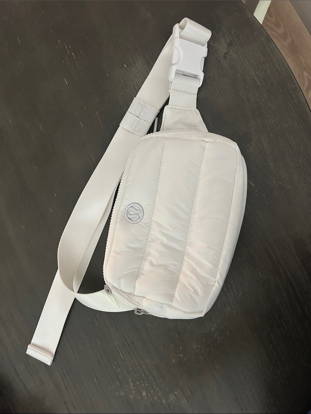 lululemon athletica White Quilted Sling Belt Bag